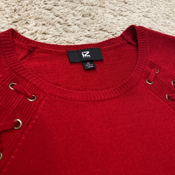 Sexy Red Sweater Dress (IZ Byer) - Picture 5 of 6